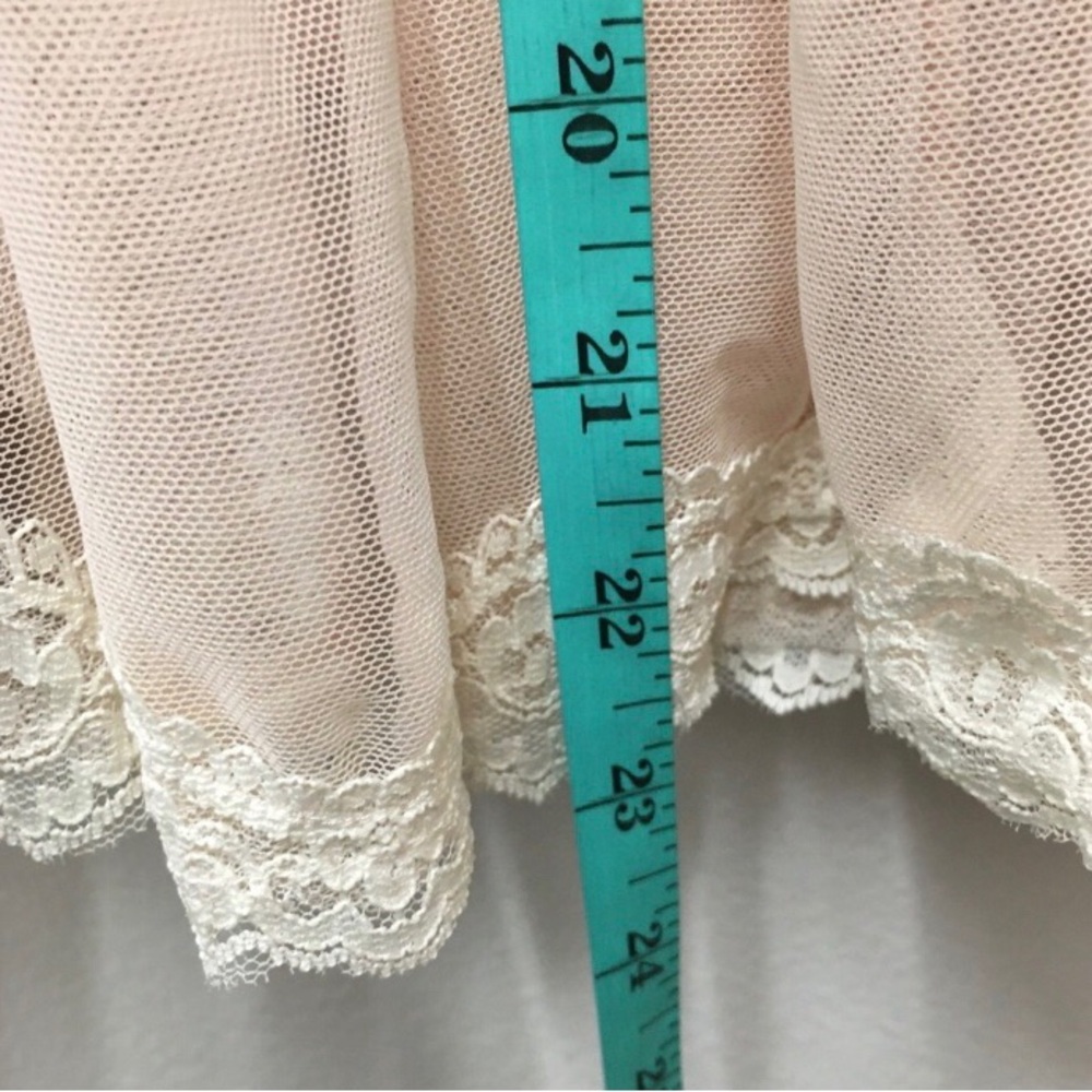 Mademoiselle Tulle Lace Embroidered Skirt 4 Pink Balletcore Romantic Feminine - Picture 8 of 13